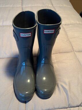 Hunter Women Original Short Gloss Boot, Size 10